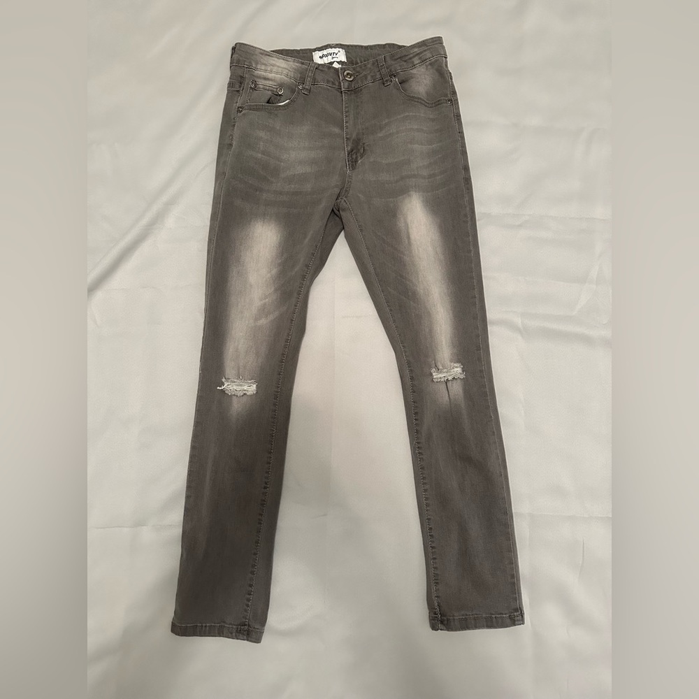 MSociety 32 x 30 Gray Slim Fit Jeans